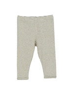 Baby Stribet Leggings - SAGE/ECRU