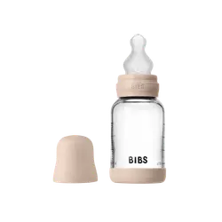 BIBS Sutteflaske - 120 ml - Glas/Silikone - Blush