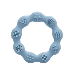 Bidering i silikone med taktile overflader - Blå