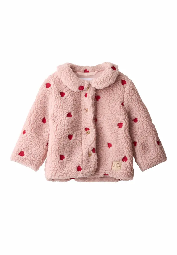 Molo Fleecejakke - Ursula - Red Hearts Soft