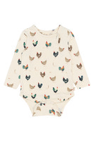 Star Langærmet Body - Eggnog Rooster