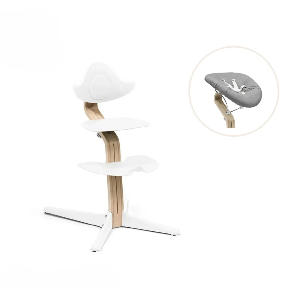 product-Nomi højstol inkl. newborn sæt - Natur/White