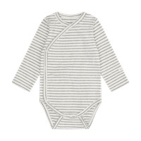 Fixoni Langærmet Rib Wrap Body - Flint Gray Melange