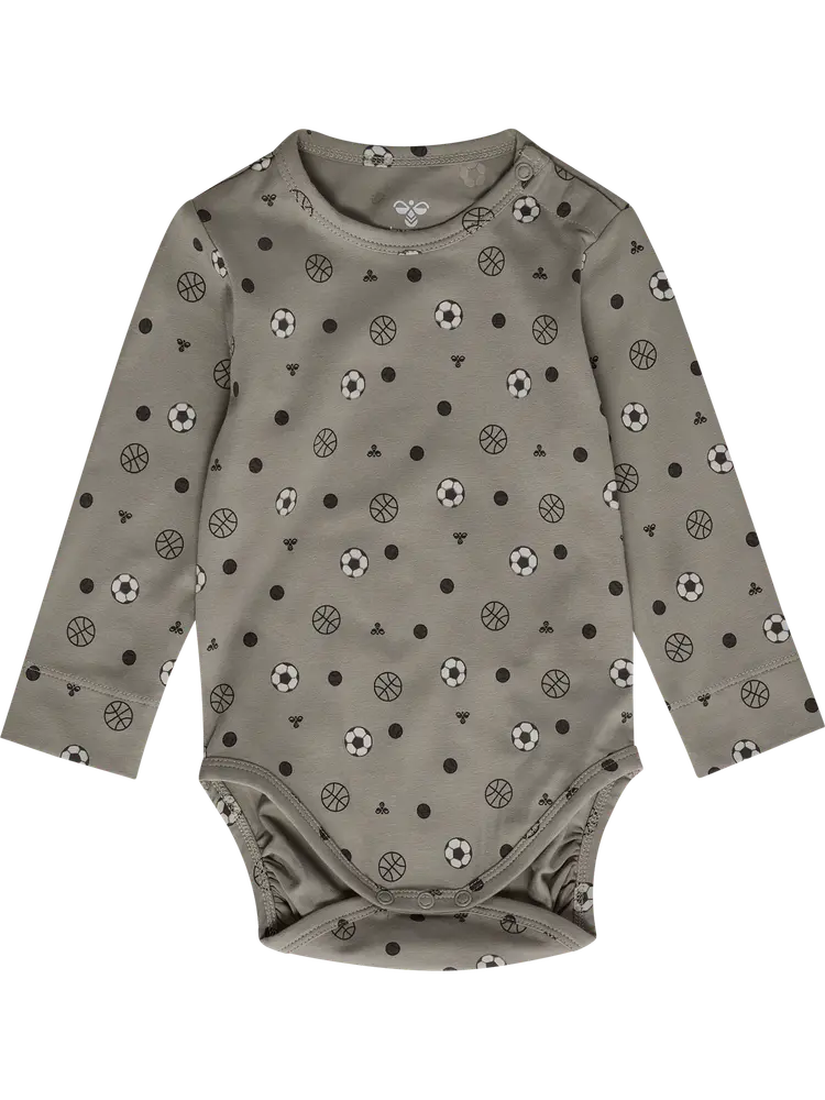 Hummel Body l/æ - hmlMini - AOP - Vintage Khaki m. Bolde