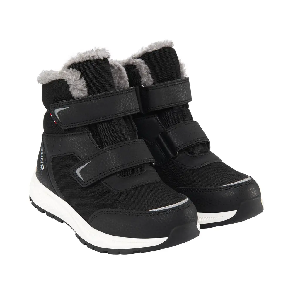 Viking Equip Warm WP 2V Vinterstøvle - Black/Grey - 25