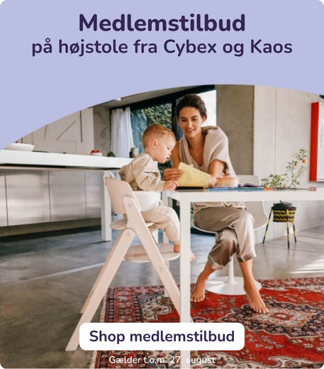 Medlemstilbud på højstole fra Cybex og Kaos