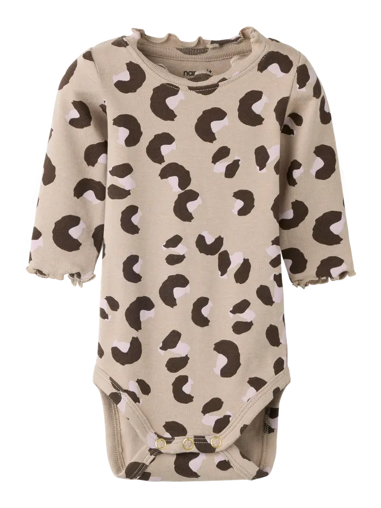 Name It Lana Langærmet Body - Goat - 56
