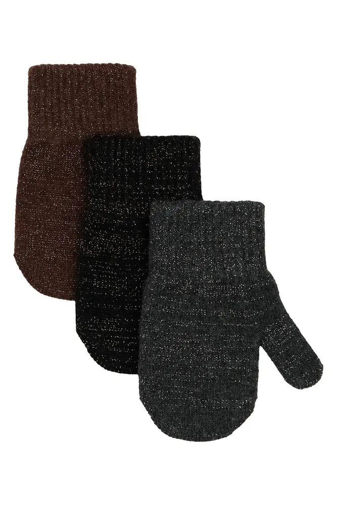 product-Magic vanter 3 pak med lurex - Antrazite - 0-2 ÅR