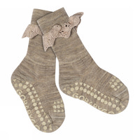 Skridsikre Strømper -  Merino Uld med blonde - 489