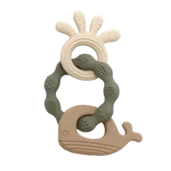 Biderangle silikone blæksprutte og hval vedhæng