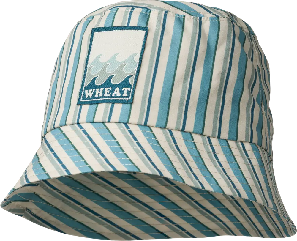 Tilo Badge Bøllehat - Aqua Stripe - 54-55CM