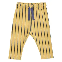 Terry Stribede Bukser - Hemp/ Navy - 80