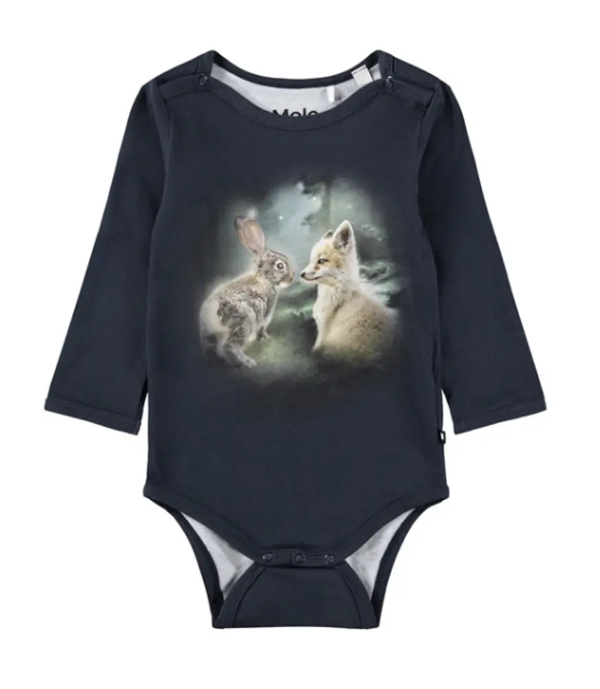 Molo Foss Langærmet Body - Fable Buddies - 80