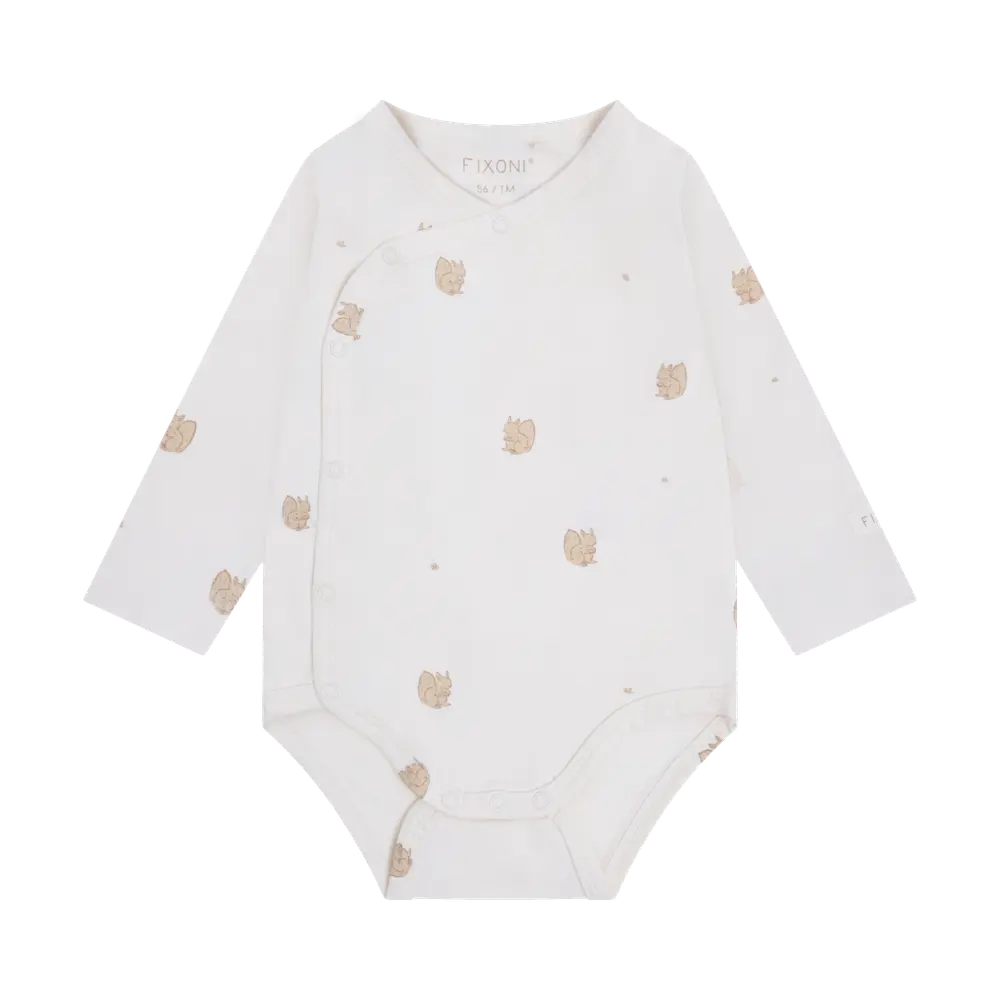 Fixoni Langærmet Wrap Body - Humus - 44