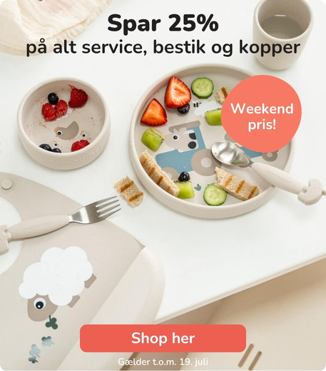Weekendpris: 25% på service, bestil og kopper