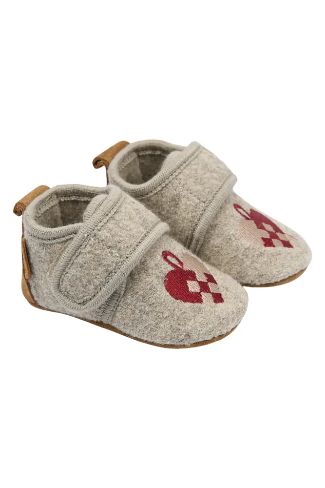 Mikk-Line Uld Prewalker - Christmas Heart - 0-6 MDR.