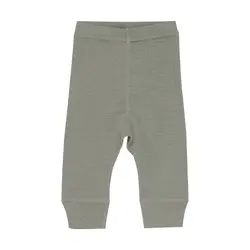 Uld leggings - solid - Forest Fog Melange - 90