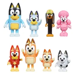 Bluey Familen og venner figurer 8 pk.