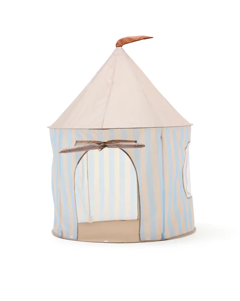 Kids Concept Legetelt Lyseblå med striber