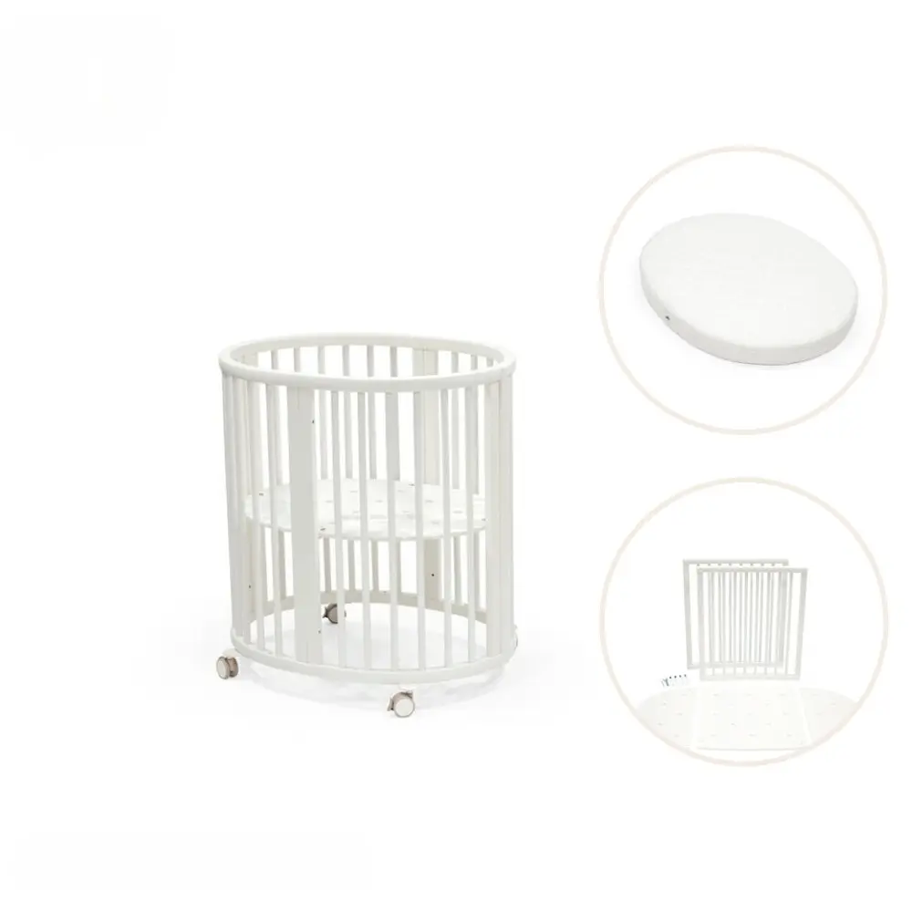 Sleepi Mini V3 inkl. madras og ombygningssæt - hvid