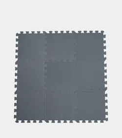 Skumlegegulv Bekids, 9 stk - Lysgrå