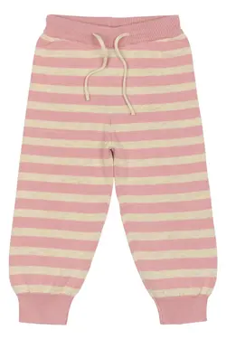 Strikbukser - Off White/Rosa - 62