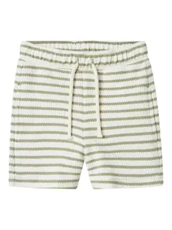 Lil' Atelier Shorts Seagrass Med Striber - Str. 7y 122cm