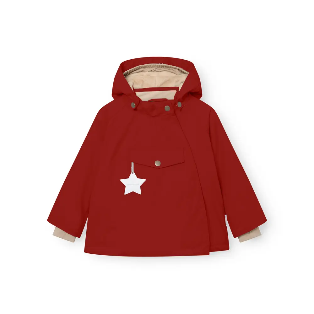 Mini A Ture Matwang Fleeceforet Vinterjakke - Chili Pepper - 4 ÅR/104
