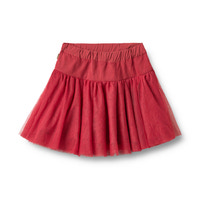 Wheat Tulle Nederdel - Red Cherry