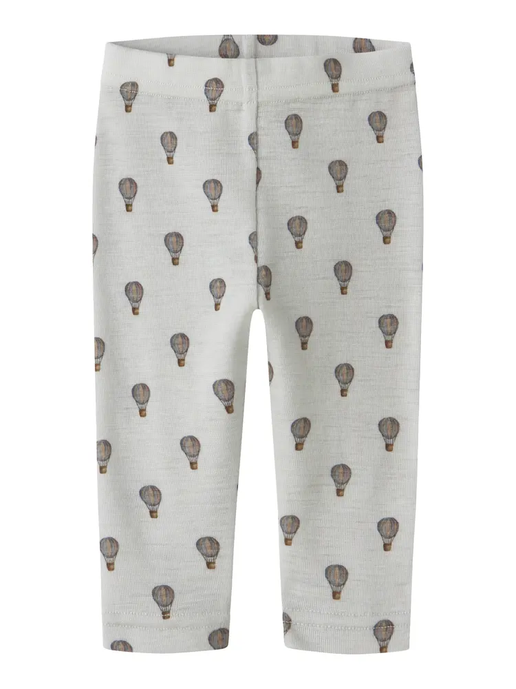 Lil' Atelier Noel Nor Uld Leggings - Oyster Mushroom - 86