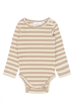 Fro Langærmet Rib Body - Humus Striped - 68