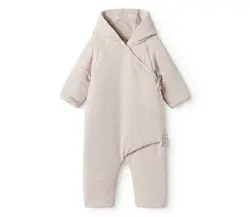 Rex - Vatteret Baby Heldragt - Light beige melange - 44/50