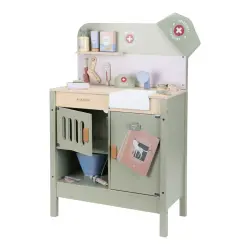 Dyrlægeklinik komplet med udstyr | Træ FSC - Little Dutch