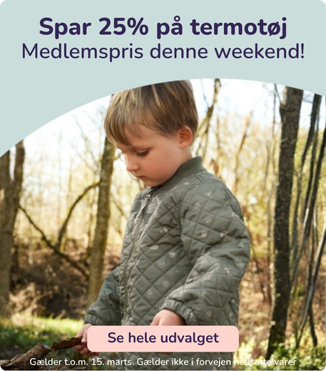 Spar 25% på termotøj denne weekend. Medlemspris