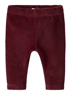 Name It Leggings - Velour - NbfRoxy - Burgundy