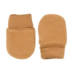 Fixoni Børne Vanter i merinould - Brown Sugar - 74/80