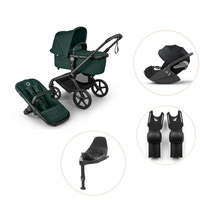 Bugaboo Fox 5 Renew Kombivogn Inkl. Cloud T Plus Autostol, Base Og Adapter - Fern Green/Black