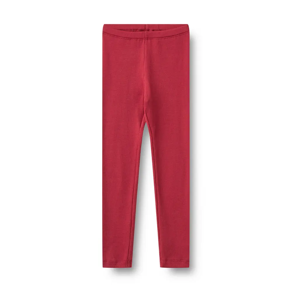 Wheat Jules Jersey Rib Leggings - Red Cherry - 104
