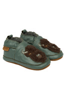 Læder Slipper - 3D - Balsam green