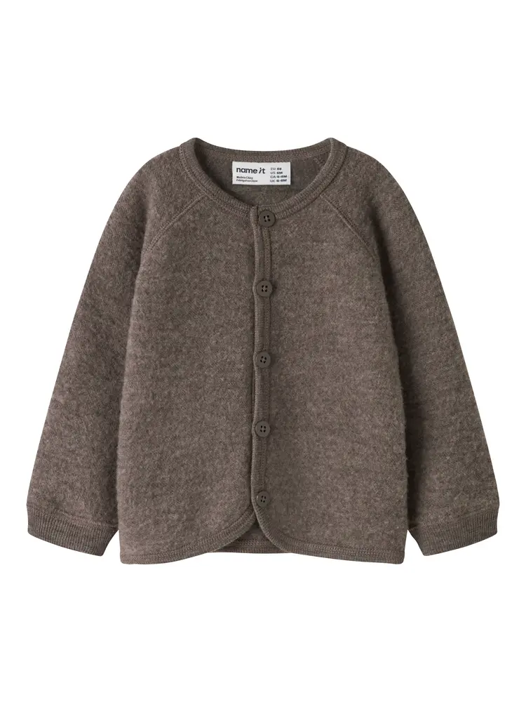 Name It Wmino Uld Cardigan - Morel