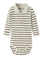 Lil' Atelier Limia Langærmet Polo Body - Turtledove