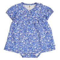 Primrose Blomstret Kjole Body - Azure blue/ Nectar/ Tofu