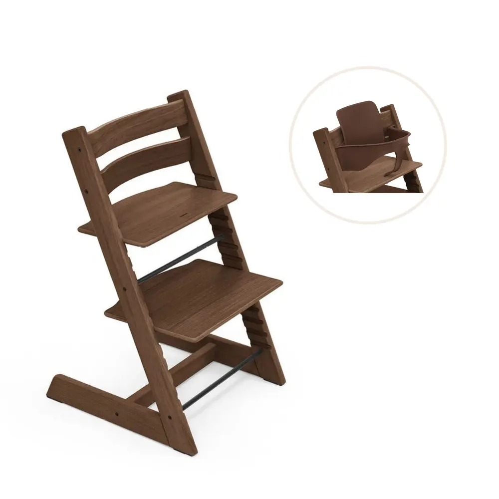 Tripp Trapp Højstol Eg Inkl. Babysæt - Warm Brown
