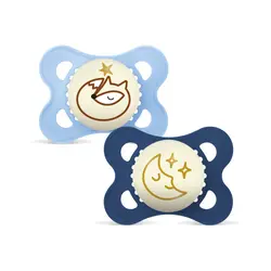 MAM Natsutter - Original Night - 2-pak - 0-6 mdr - Mørkeblå/Lyse