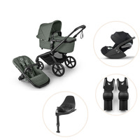Bugaboo Fox 5 Renew Kombivogn Inkl. Cloud T Plus Autostol, Base Og Adapter - Forest Green/Black