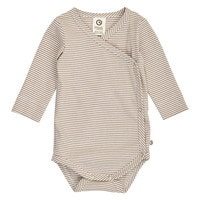 Müsli Mini Stripe Rib Body - Balsam Cream/Walnut 