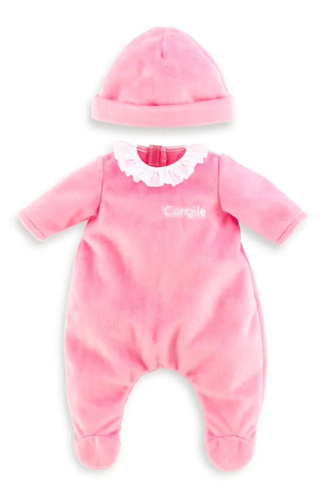 product-Pyjamas Pink + Hat 12"