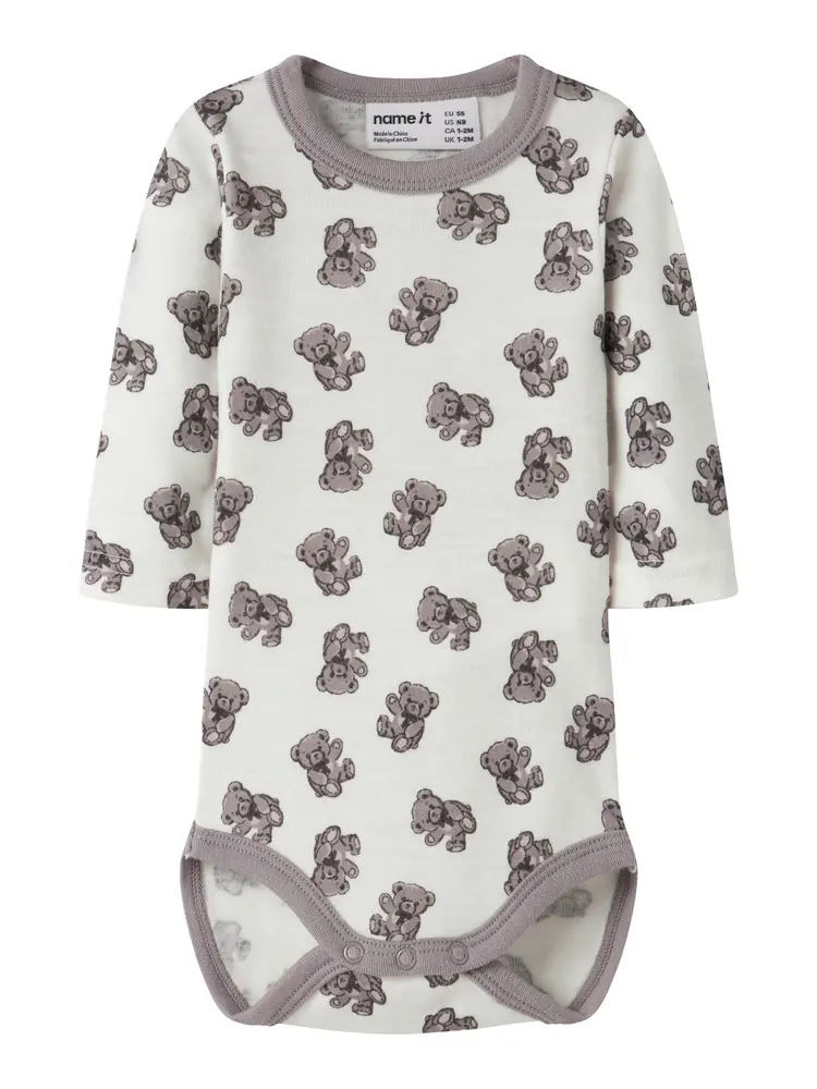 Name It Willu Uld Langærmet Body - Snow White
