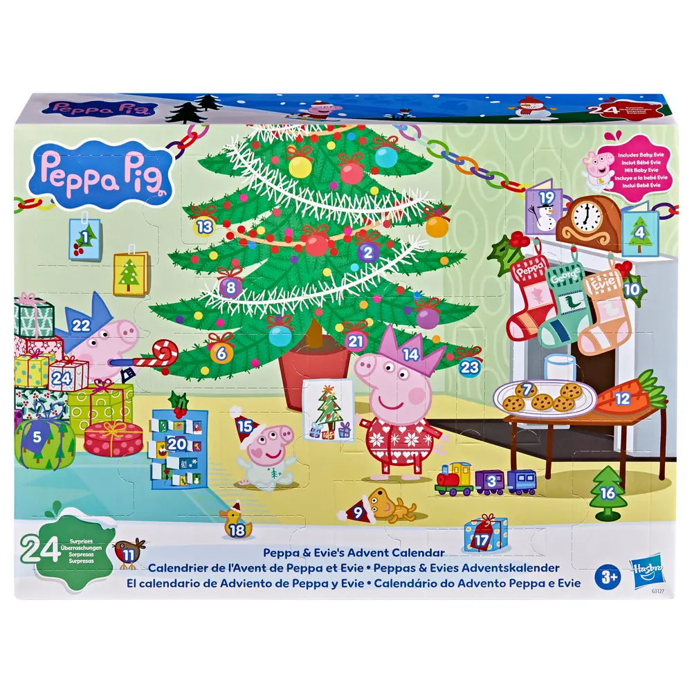 Peppa Pig Peppa & Evie Julekalender - 24 Overraskelser