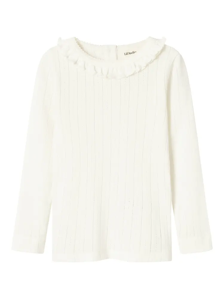 Rachel nis langærmet slim top - COCONUT MILK - 98